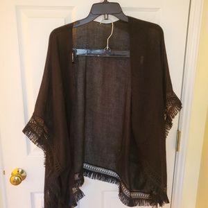 Black Sleeve Wrap Shawl
